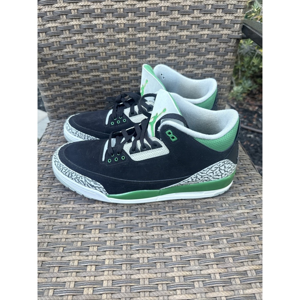 Air Jordan 3 Pine Green Retro Size 14 Mens Black Sneakers 2021 CT8532-030
